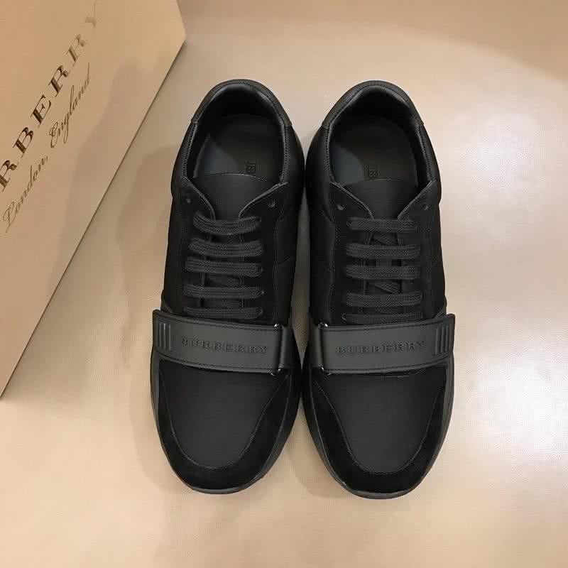Burberry Fashion Comfortable Sneakers Cowhide Black Men 3