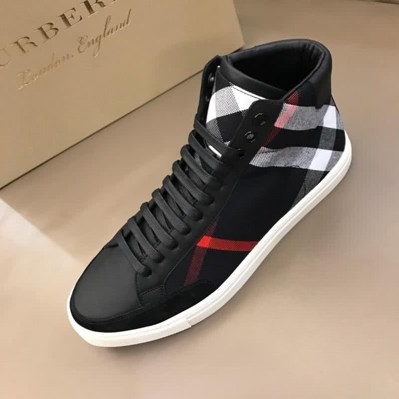 Burberry Fashion Comfortable Sneakers Cowhide Black Men 5