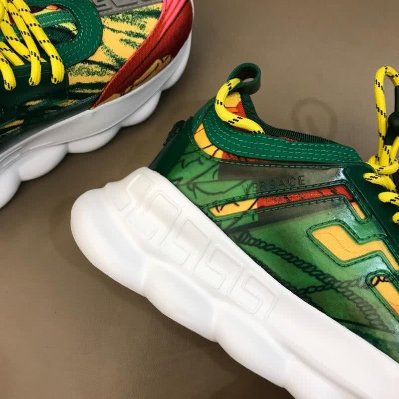 Versace New Sneakers Breathable Yellow And Green Men 7