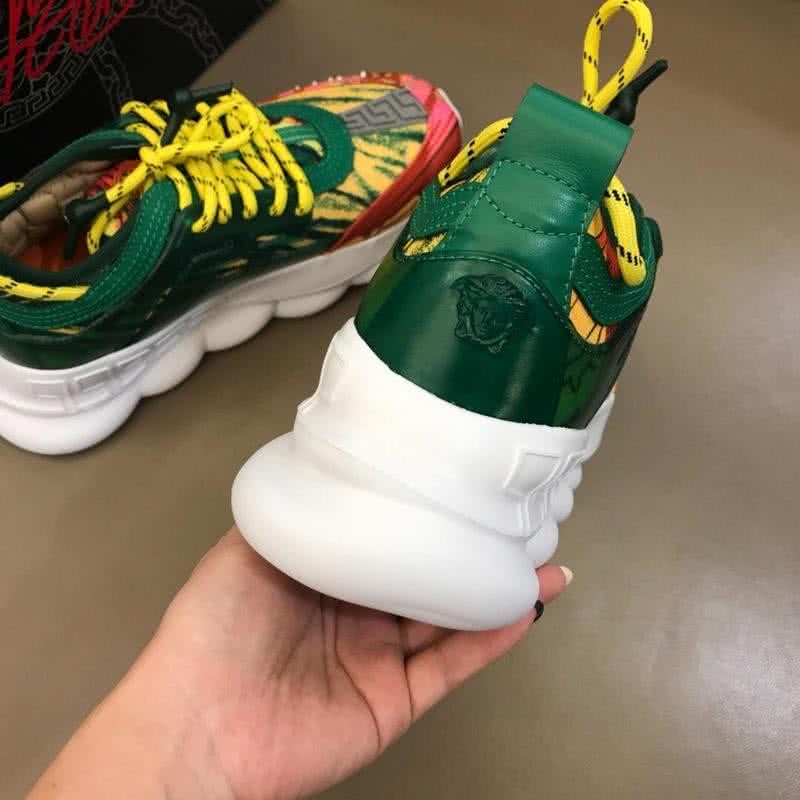 Versace New Sneakers Breathable Yellow And Green Men 8