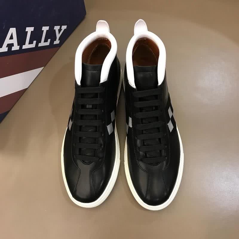 Bally Fashion Sports Shoes Cowhide Black And Silver Men  2