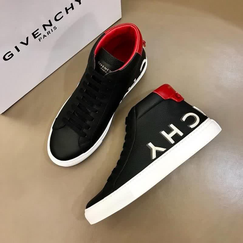 Givenchy Sneakers Middle Top Black And Red Upper White Sole Men 1