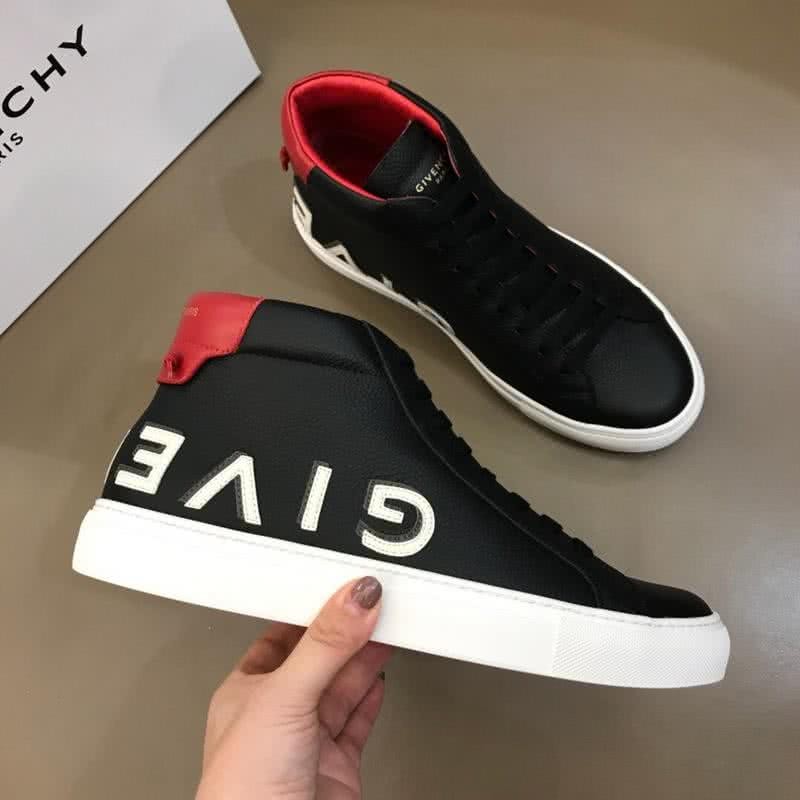 Givenchy Sneakers Middle Top Black And Red Upper White Sole Men 4