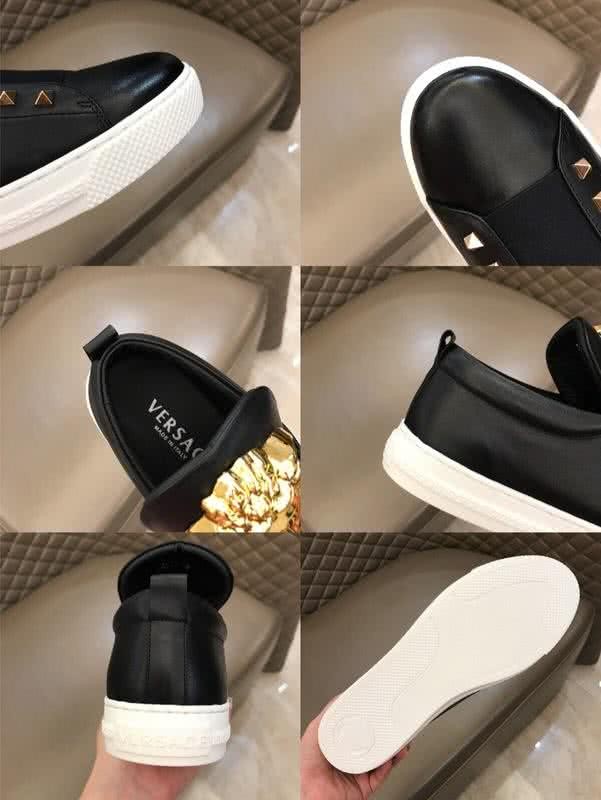 Versace 3D Medusa Top Quality Casual Shoes Cowhide Black Men 9