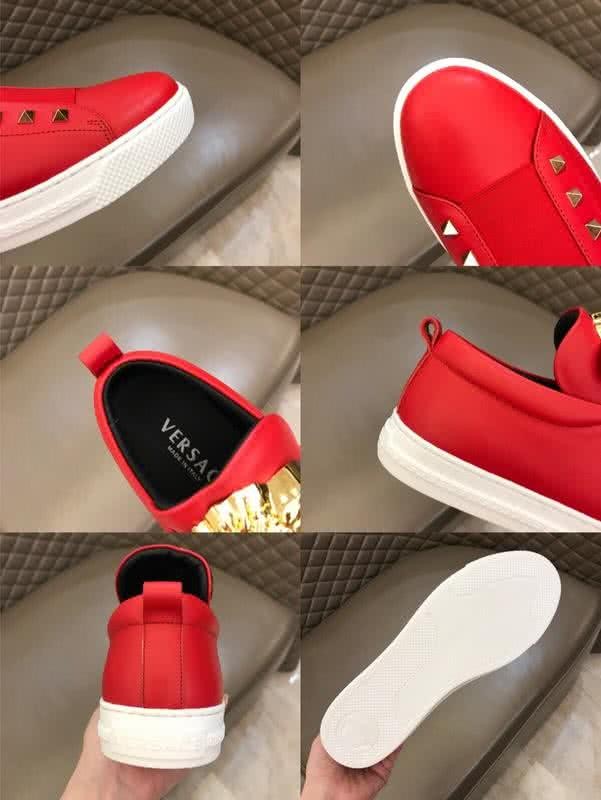 Versace 3D Medusa Top Quality Casual Shoes Cowhide Red Men 9