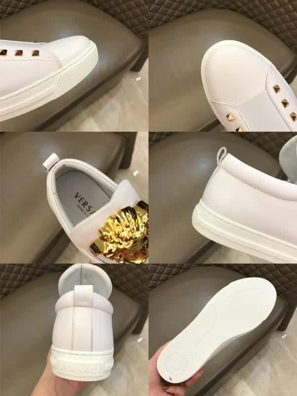 Versace 3D Medusa Top Quality Casual Shoes Cowhide White Men 9