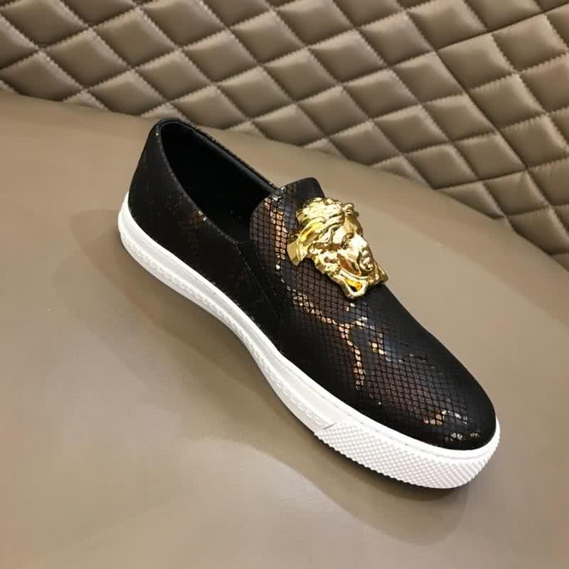 Versace Classic Style Loafers Cowhide And TPU Black Men 5