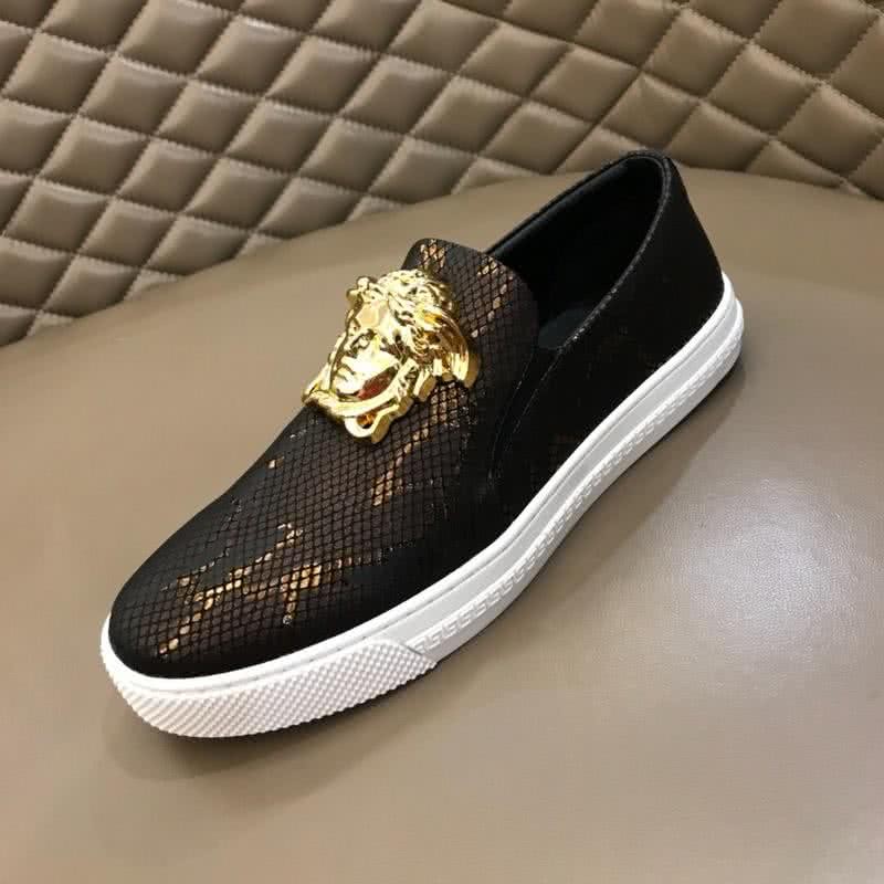 Versace Classic Style Loafers Cowhide And TPU Black Men 6