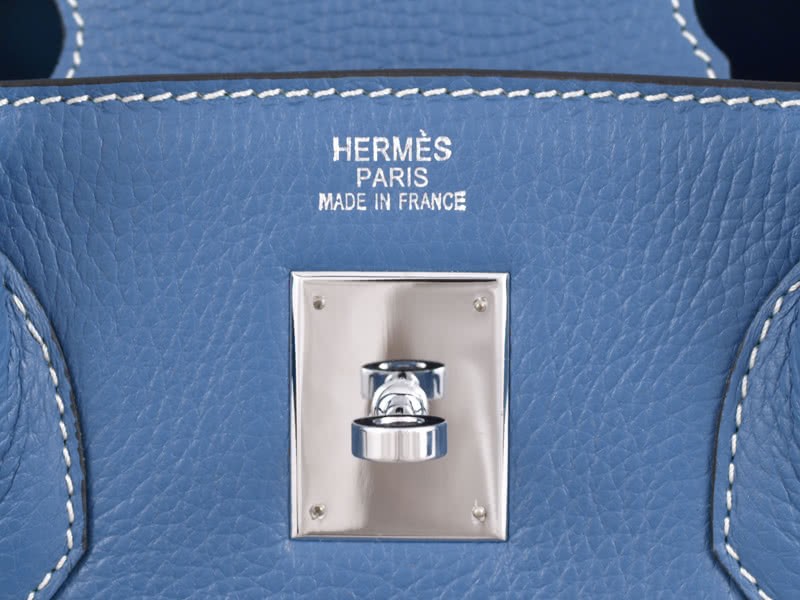 Hermes Birkin 35cm Togo Clemence Bleu Ocean 9