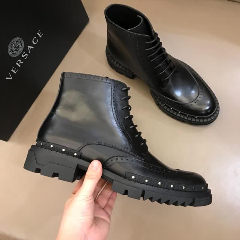 Versace Fashion High-top Boots Black Men 3