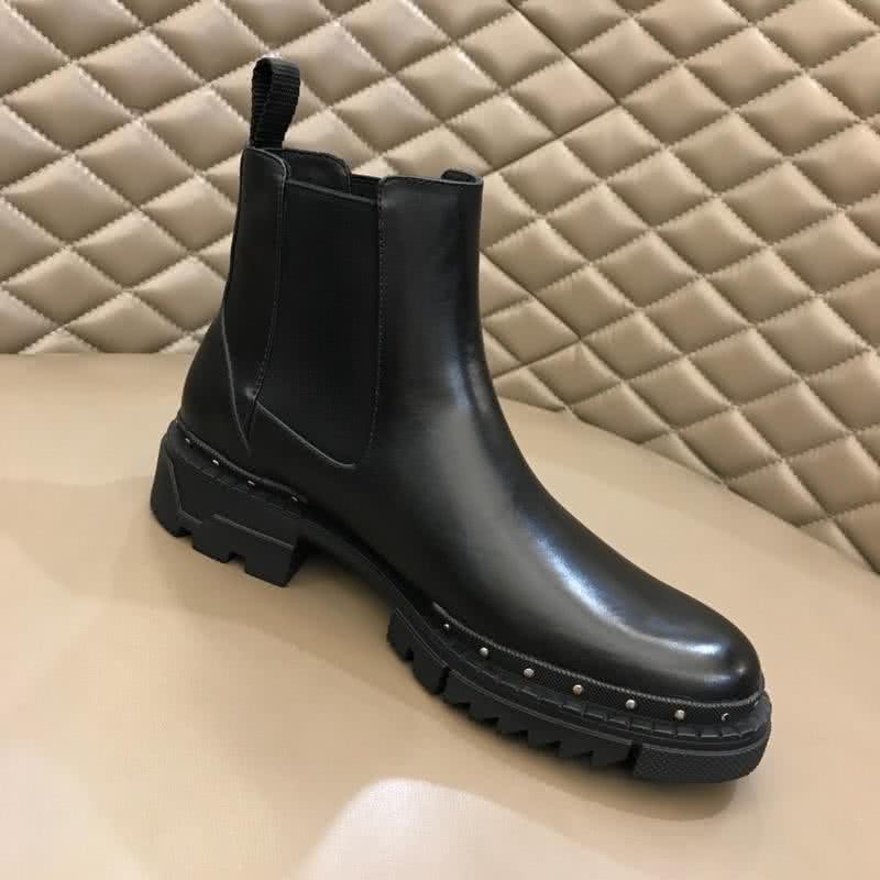 Versace Top Quality High-top Boots Black Men 6