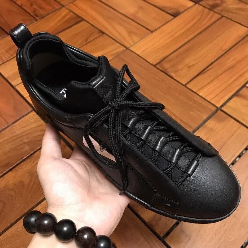 Fendi Sneakers Leather All Black Men 5