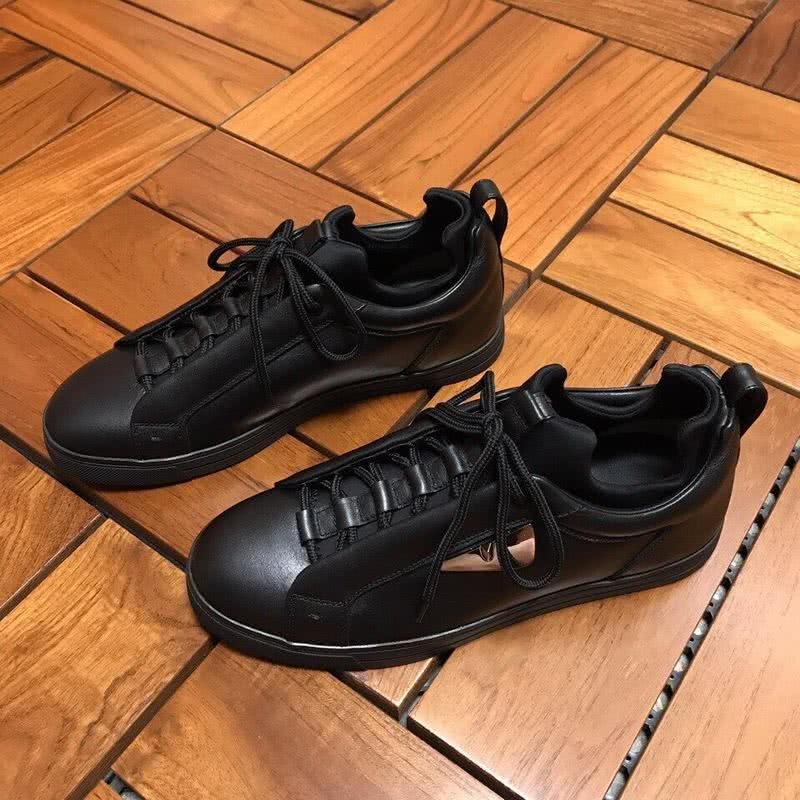 Fendi Sneakers Leather All Black Men 1