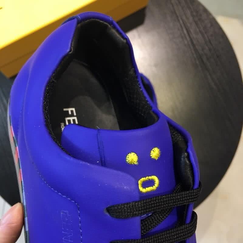 Fendi Sneakers Blue Upper Colorful Shoe Edge Men 6