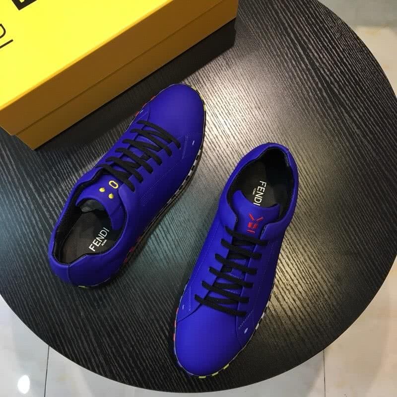 Fendi Sneakers Blue Upper Colorful Shoe Edge Men 9