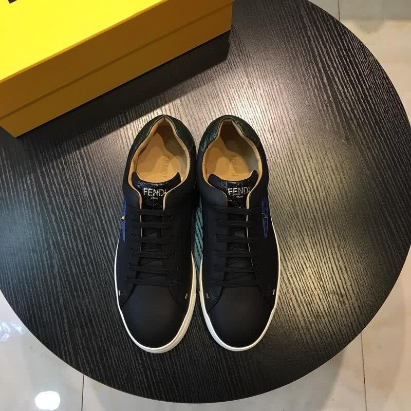 Fendi Sneakers Black And Blue Upper White Sole Men 2