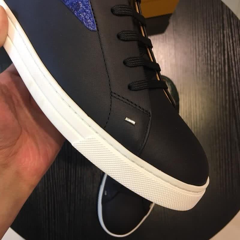 Fendi Sneakers Black And Blue Upper White Sole Men 7