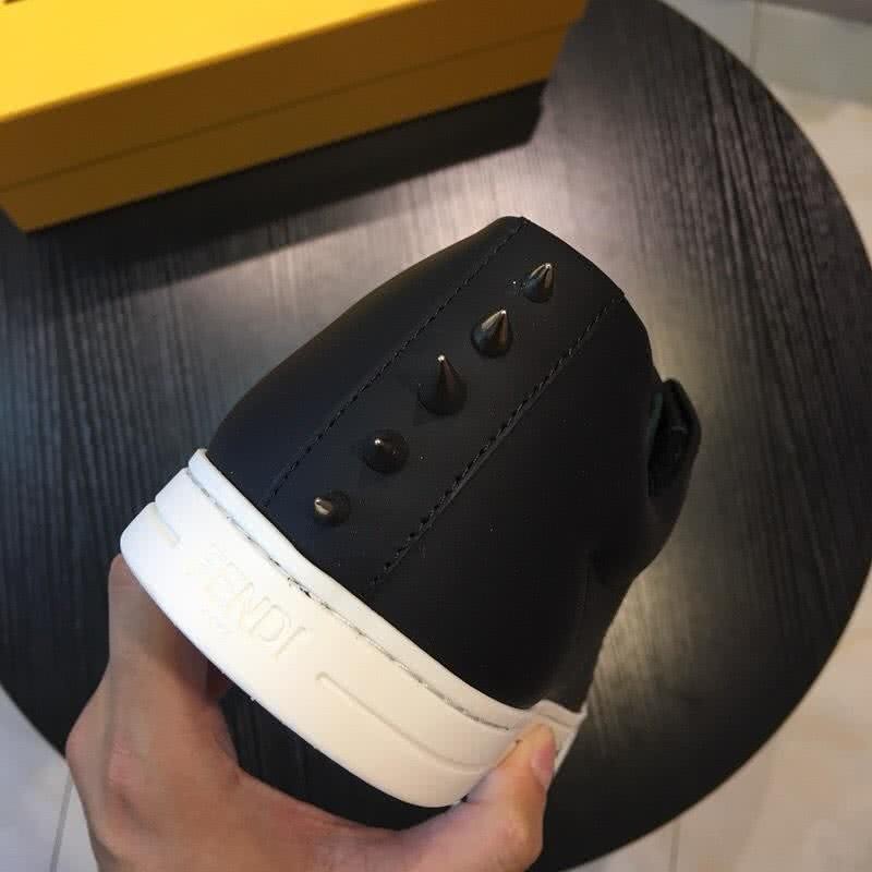 Fendi Sneakers Black Upper White Sole Men 5