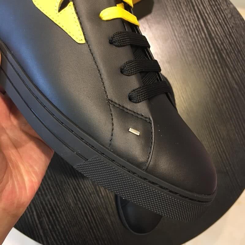 Fendi Sneakers Black Upper Yellow Shoelaces Men 8