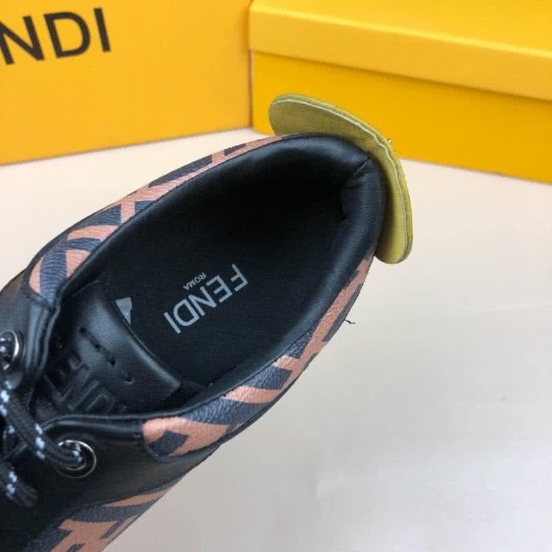 Fendi Sneakers Black Pink And Yellow Men 4