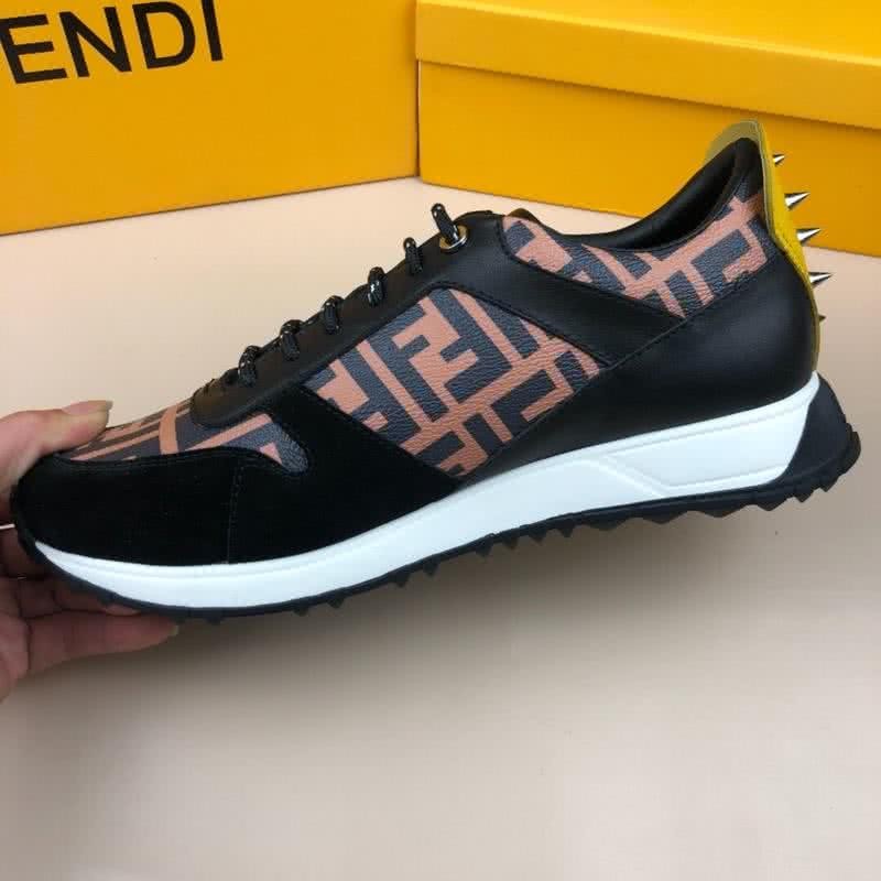 Fendi Sneakers Black Pink And Yellow Men 6