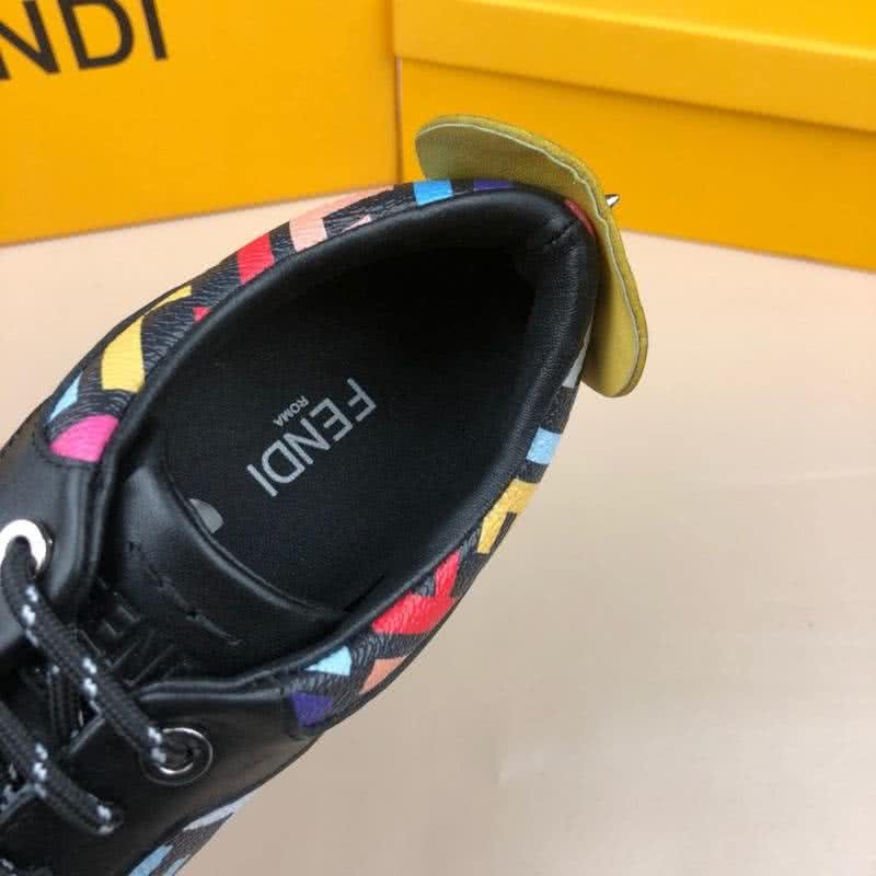 Fendi Sneakers Black Pink Blue Yellow Men 5