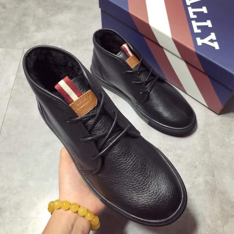 Bally Fashion Leather Sports Shoes Cowhide Black Men 5