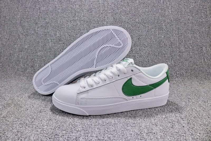 Nike Blazer Low Premium Sneakers White Green Men Women 2