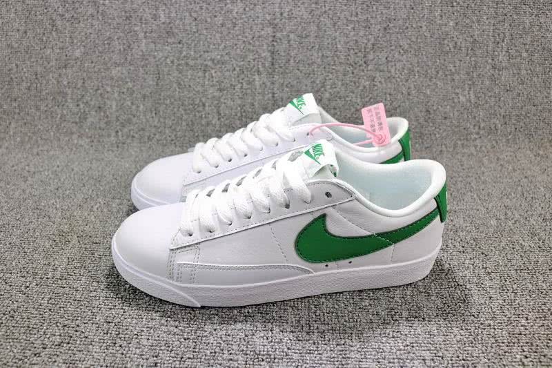 Nike Blazer Low Premium Sneakers White Green Men Women 1