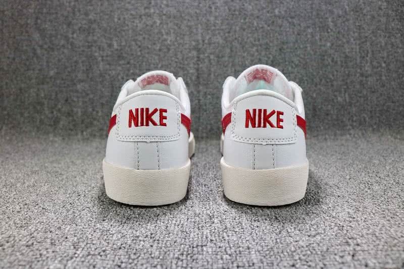Nike Blazer Low Premium Sneakers White Red Men Women 3