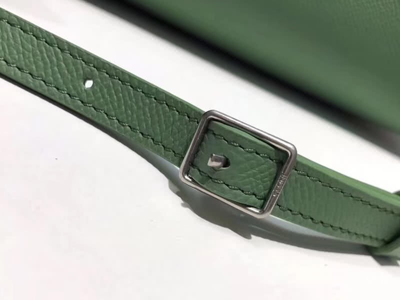 Celine Micro Belt Bag In Grained Calfskin Green 7