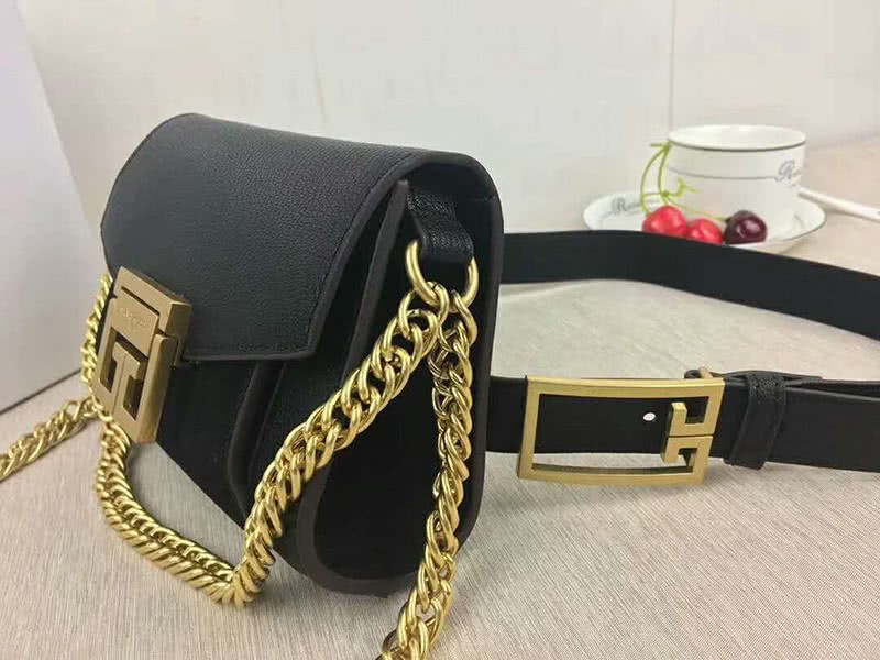Givenchy Small gv3 Bag In Grained Leather And Suede Black 5