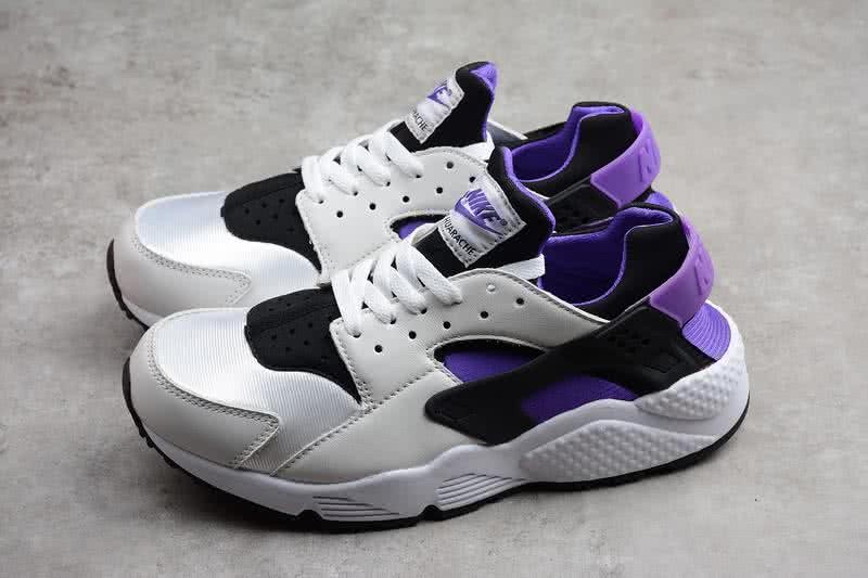 Nike Air Huarache Men Women White Purple Shoes 1