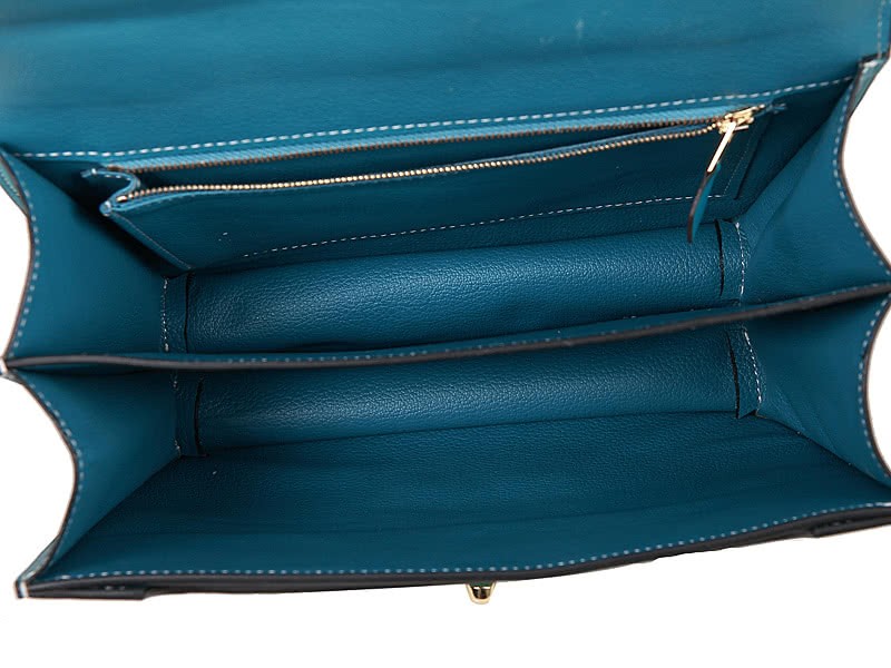 Hermes Stirrup Shoulder Bag Light Blue 9