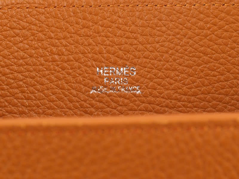 Hermes So Kelly 22cm Clemence Orange 9