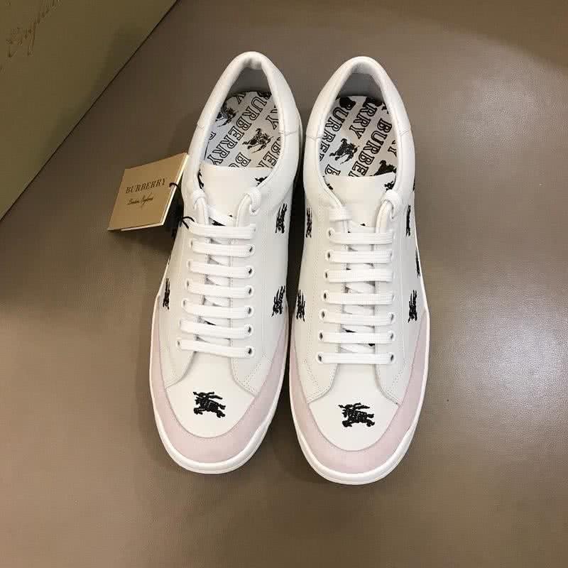 Burberry Fashion Comfortable Sneakers Cowhide White Men 2