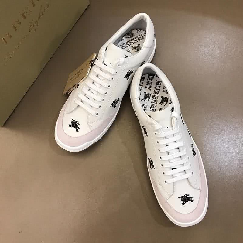 Burberry Fashion Comfortable Sneakers Cowhide White Men 3