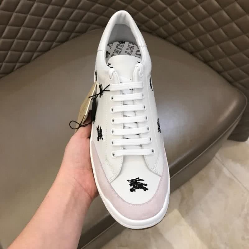 Burberry Fashion Comfortable Sneakers Cowhide White Men 7