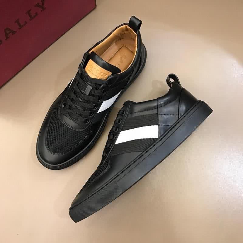 Bally Fashion Leather Shoes Cowhide White And Black Men 1