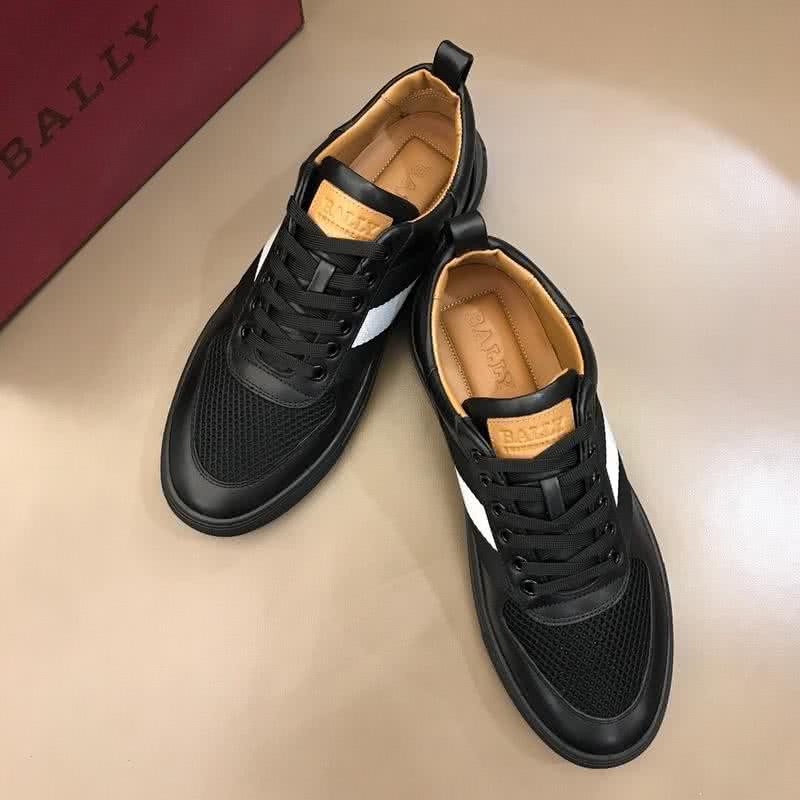 Bally Fashion Leather Shoes Cowhide White And Black Men 3