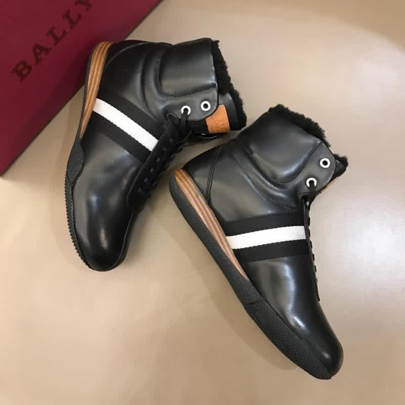 Bally Fashion Leather Shoes Cowhide White And Black Men 5