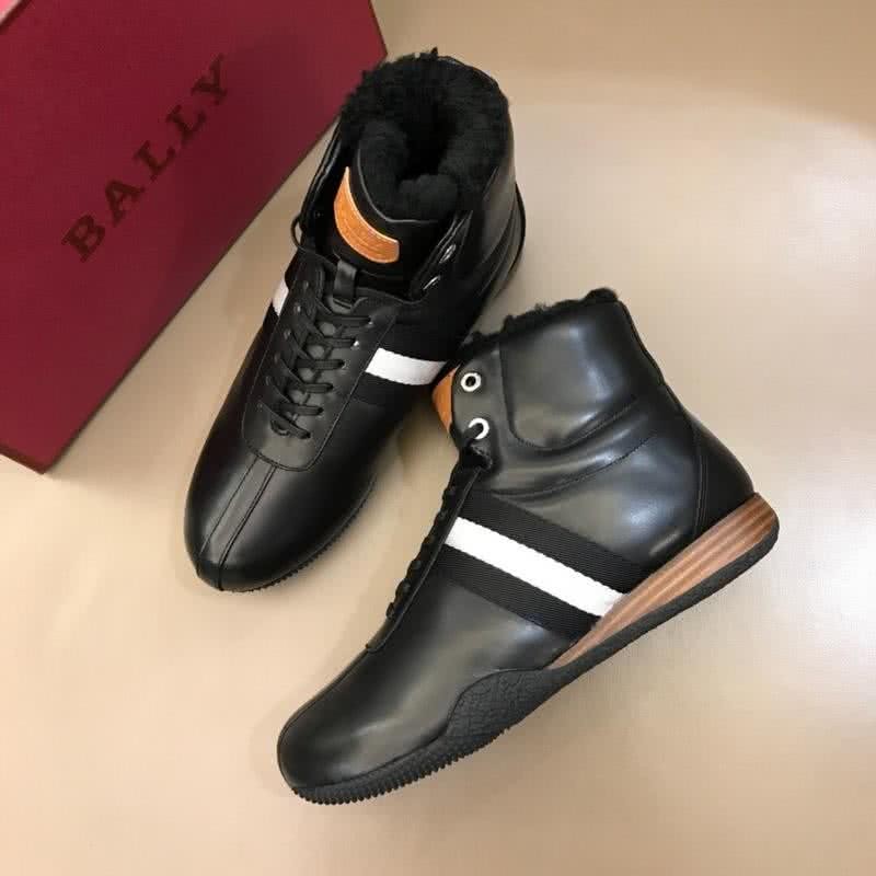 Bally Fashion Leather Shoes Cowhide White And Black Men 6
