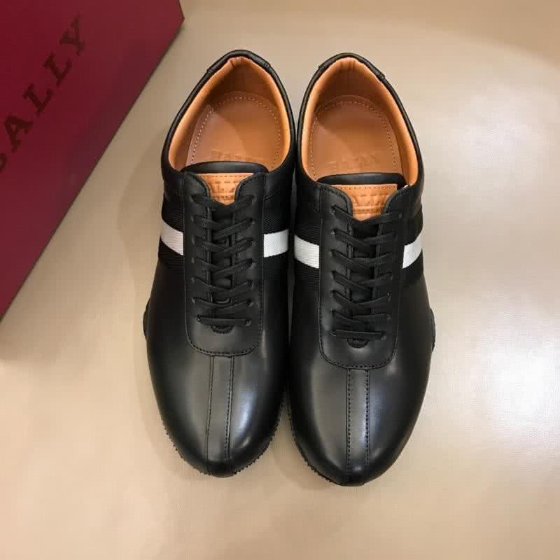 Bally Fashion Leather Shoes Cowhide Black And Brown Men 2