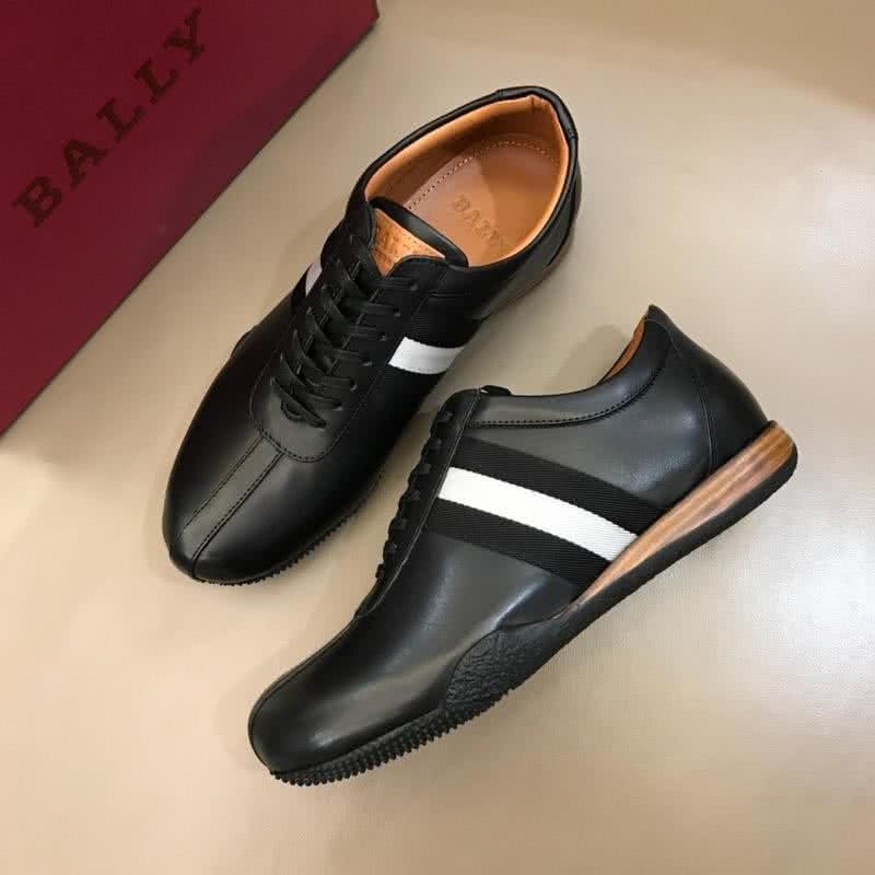 Bally Fashion Leather Shoes Cowhide Black And Brown Men 1