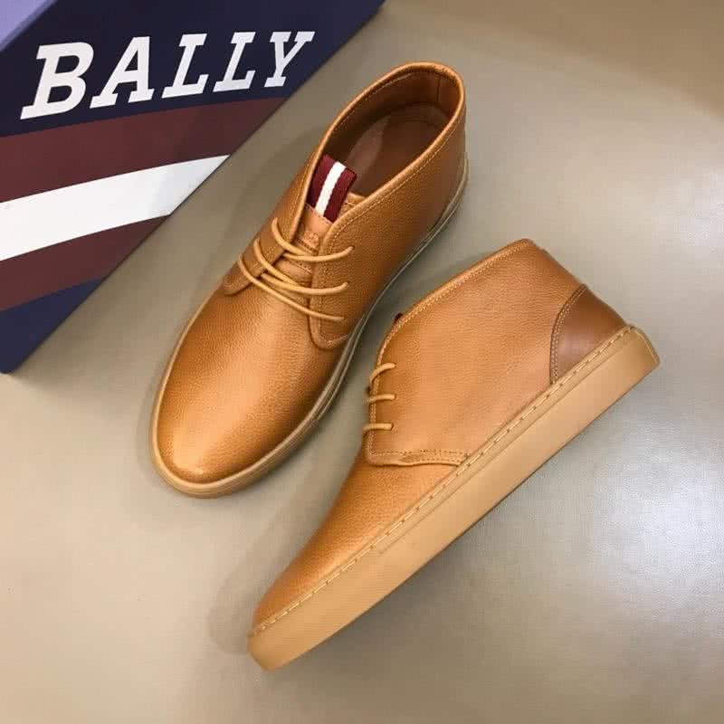 Bally Fashion Leather Shoes Cowhide Brown Men 1