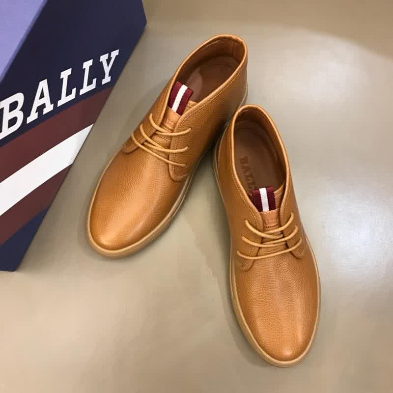 Bally Fashion Leather Shoes Cowhide Brown Men 3