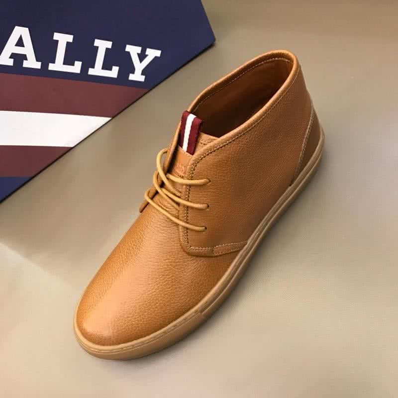 Bally Fashion Leather Shoes Cowhide Brown Men 5