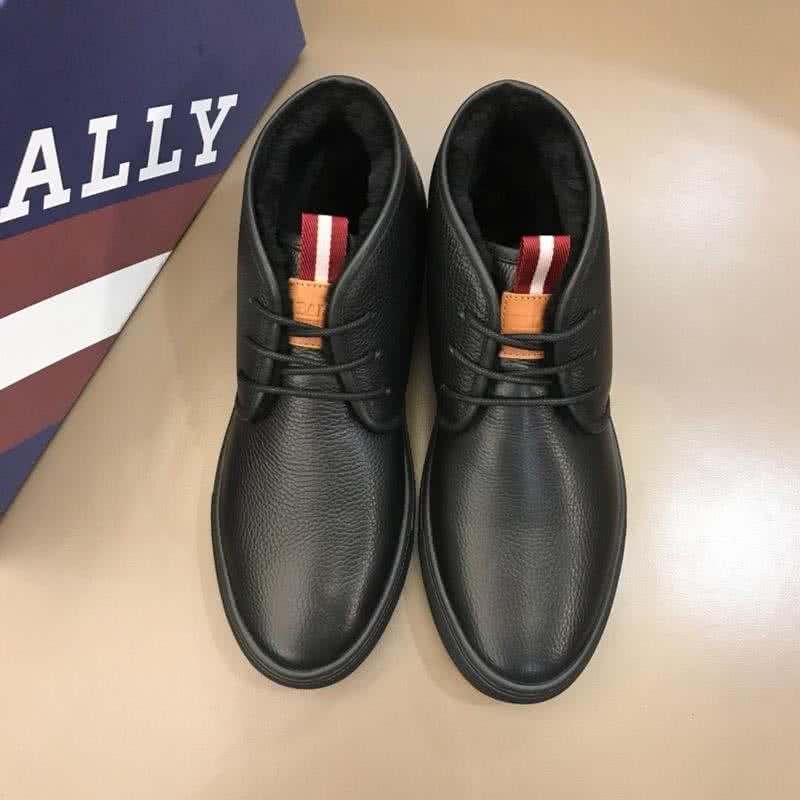Bally Fashion Leather Sports Shoes Cowhide Black Men 2