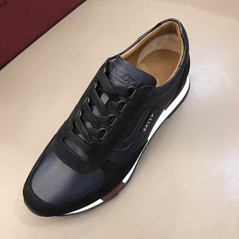 Bally Fashion Leather Sports Shoes Cowhide White And Black Men 5