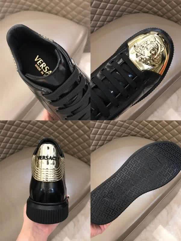 Versace High-top 3D Medusa Full Cowhide Loafers Black And Gold Men 9